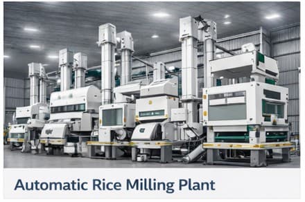 Automated rice mill plant